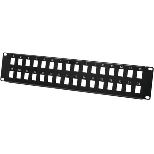 PANNEAU POUR MONTAGE EMBASES RJ45 NU - 32 PORTS