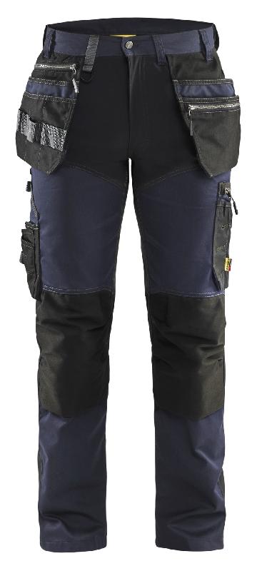 PANTALON DE TRAVAIL ARTISAN + STRETCH BLEU MARINE/NOIR T40 - BLÅKLÄDER - 159918608699C46