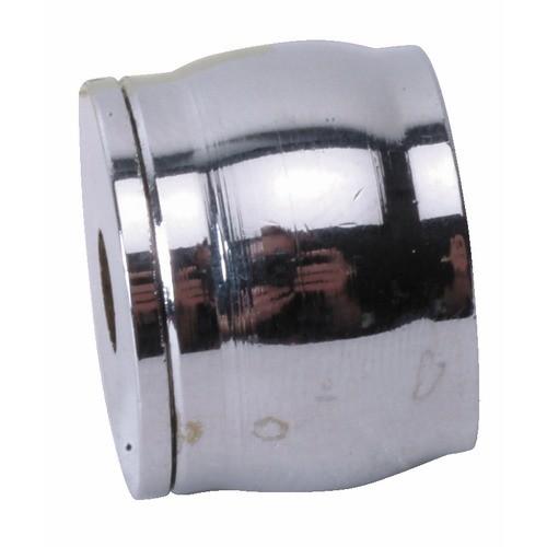 PITON D'EMBRASURE POUR TUBE DE PENDERIE ROND - LAITON CHROMÉ - DIAMÈTRE 18 MM BRICOZOR