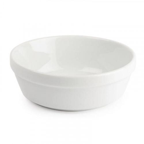 PLATS À GRATIN RONDS EN PORCELAINE BLANCHE OLYMPIA Ø 137 MM - LOT DE 6