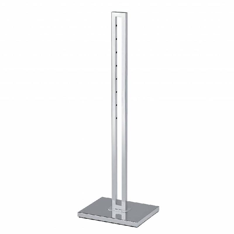 Portant 2 Branches Chromé sur Vérin - Structure modulable et compacte, hauteur 115cm, supporte jusqu'à 14kg_0