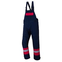 Portwest - Cotte à bretelles anti feu BIZFLAME PLUS Bleu Marine / Rouge Taille 3XL - XXXL bleu 5036108184996_0