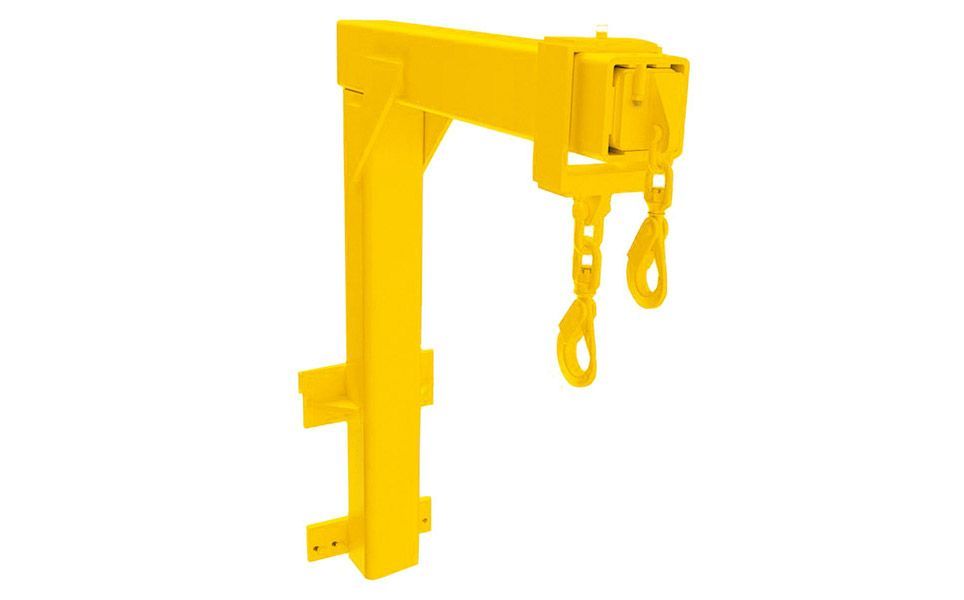 Potence et Bras de grue de chariot élévateur pour le transport de charges suspendues_0