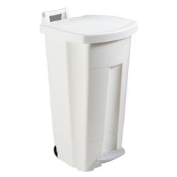 Rossignol - Poubelle mobile à pédale 90L BOOGY - blanc/blanc - blanc plastique 56700_0