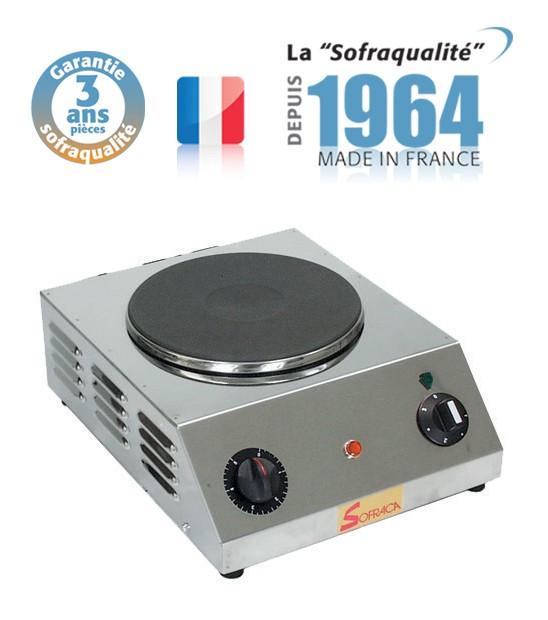 Réchaud électrique professionnel - 1 plaque ronde 300 mm - 3000 W - SOFRACA 27144S_0