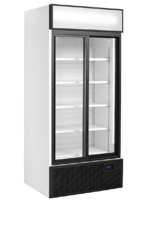 Refroidisseur de présentation - Vitrine réfrigérée FSC à 2 ou 3 portes - Extérieur blanc ou noir avec cadre aluminium_0