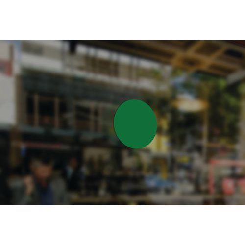 ROND ADHÉSIF POUR ACCÈS D'ÉVACUATION 450 MM VERT
