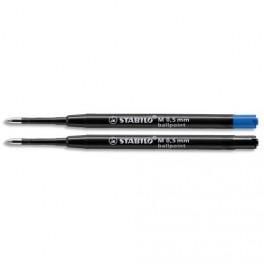 STABILO RECHARGE STYLO BILLE POINTE MOYENNE (0,5MM) POUR COM4 ENCRE BLEU