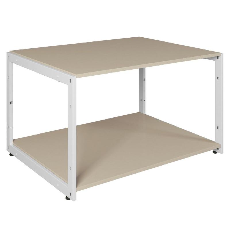 Table de présentation Cage blanc 105x80x60cm taupe_0