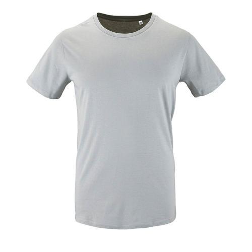TEE-SHIRT PERSONNALISABLE HOMME EN COTON ORGANIQUE BIO GRIS PUR