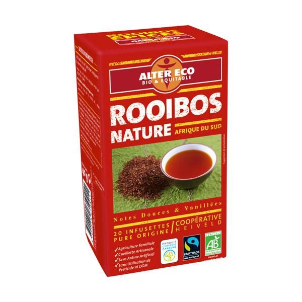 ALTER ÉCO THÉ ROOIBOS NATURE 20 SACHETS THÉ ROOÏBOS