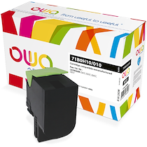TONER REMANUFACTURÉ OWA - HAUTE CAPACITÉ - NOIR - POUR LEXMARK 71B0H10, 71B0010