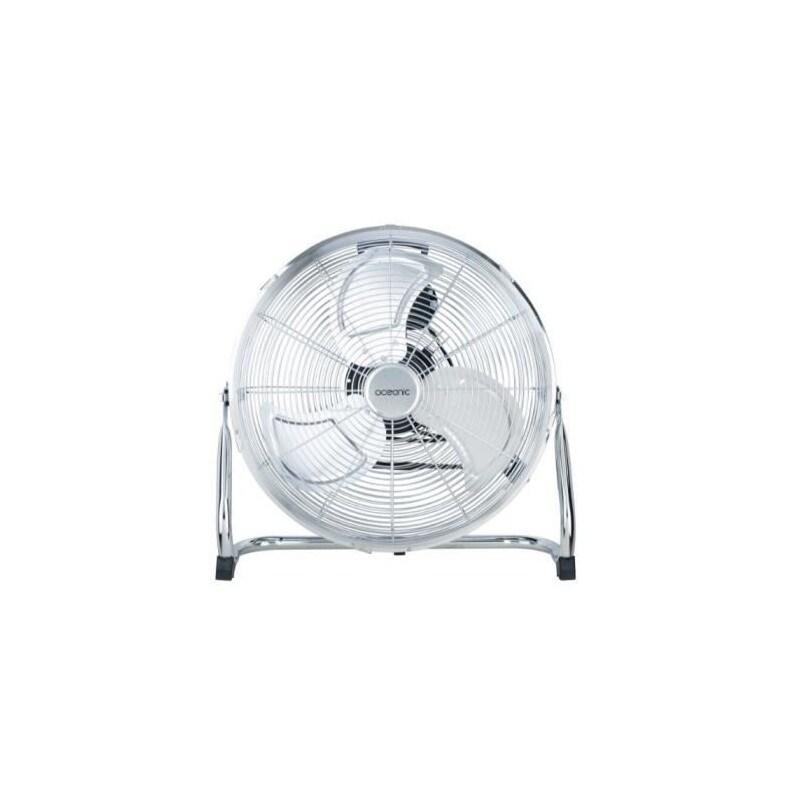 Ventilateur Industriel De Sol - Brasseur D'air - Oceanic - 120 W - 3 Vitesses - ø 45 Cm - Chromé - 3701542104023_0