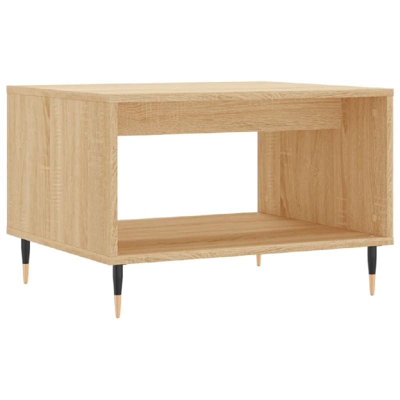 VidaXL Table basse chêne sonoma 60x50x40 cm bois d'ingénierie Modèle Aero Minimal - 829247_0