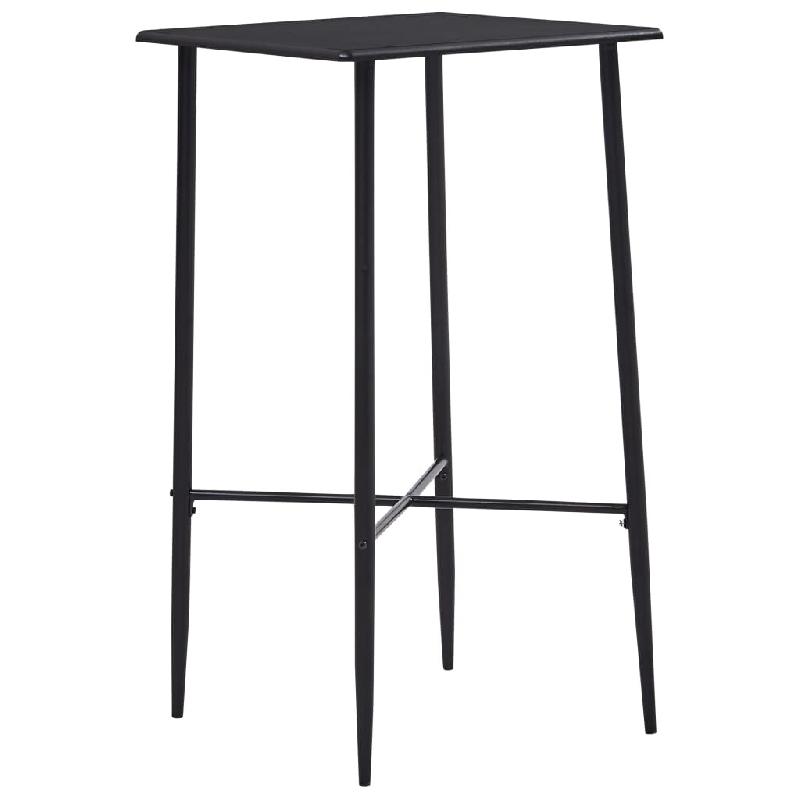 VidaXL Table de bar Noir 60x60x111 cm MDF Modèle Helios Loft - Bois manufacturé 281549_0