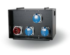 114-06-350 - Coffret de distribution empilable - Indu Electric avec socle de connexion CEE 63A 400V_0