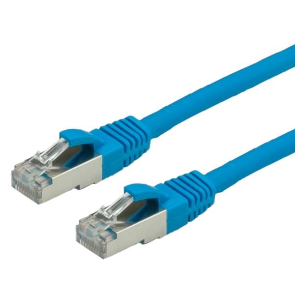 Câble RJ45 VALUE 21.99.1274 - Doublement blindé PiMF - Connecteurs 1:1 EIA/TIA 568A - 7 mm - Bleu_0