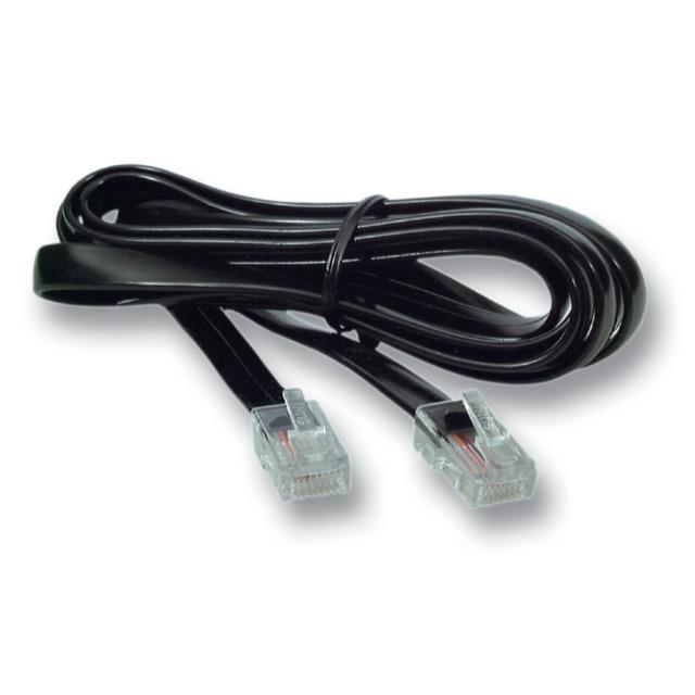 EFB Elektronik K2406SW.3 - Câble de téléphone 3m noir RJ12 vers RJ45 - Mâle/Mâle_0