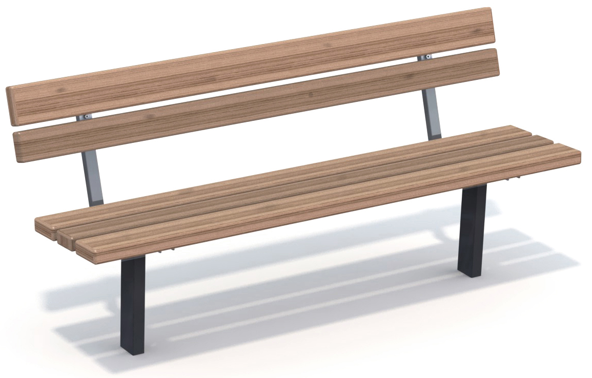 Banc public Ekeby réf 8037002 - Hags - 1760 mm de longueur, montage en 1 heure_0