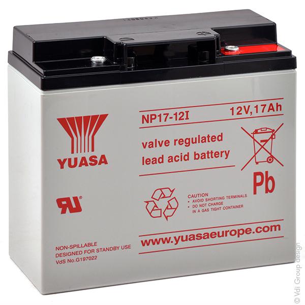 BATTERIE PLOMB AGM YUASA NP17-12I 12V 17AH M5-F_0