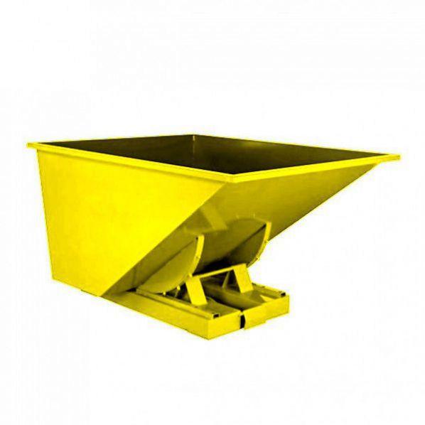 Benne auto-basculante 150 litres jaune - idéale pour le textile - Marque Rolléco_0