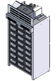 Casier réfrigéré et sec 24 cases - Température de +0° à 18°C - Volume 25L_0