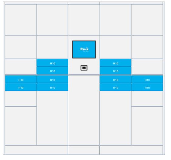 Casiers intelligents de conciliation pour documents et petits objets - Kuik - réf Porte H10_1