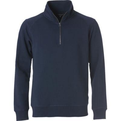 CLIQUE Sweat col camionneur Bleu Marine 3XL_0