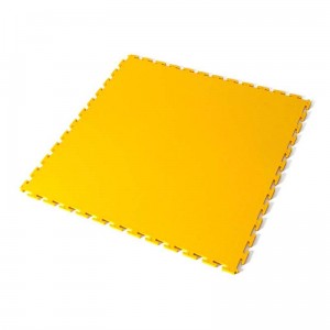 Dalle PVC lisse grainée jaune - 500mm x 500mm - 100% PVC vierge_0