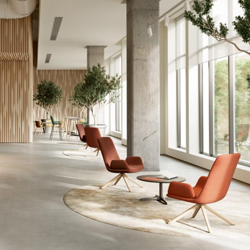 Fauteuil pivotant GLOVE LOUNGE dossier haut_0