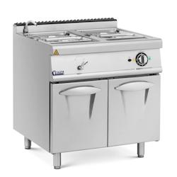 Helloshop26 - Bain-marie 6 000 w 2 x GN 1/2 2 x GN 1/3 robinet meuble bas (80 x 73 cm) acier inoxydable 14_0008296 - 3000221028309_0
