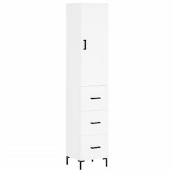 Helloshop26 - Buffet bahut commode armoire meuble de rangement organisateur cuisine salle de séjour salon haut 34,5 x 34 x 180 cm 02_0032330 - 300021_0
