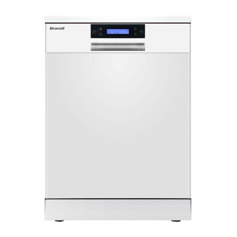 Lave-vaisselle Brandt 60 Cm BF3424CB - 14 Couverts - Silencieux (44 DB) - 8 Programmes - Cuve Inox - 5