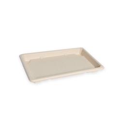 Packnwood FHC - 200Pcs - Barquette pulpe avec couvercle PS transparent 