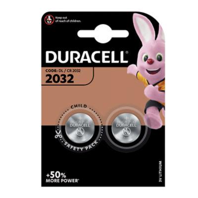 Piles Boutons Duracell Lithium DL / CR 2032, lot de 2_0