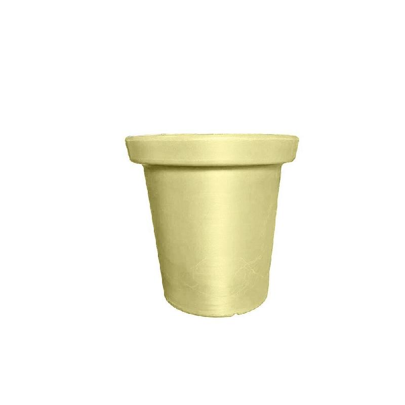 PLAST'UP ROTOMOULAGE Pot de fleurs rond xxl delight 75l - IVOIRE - beige 0637962081572_0