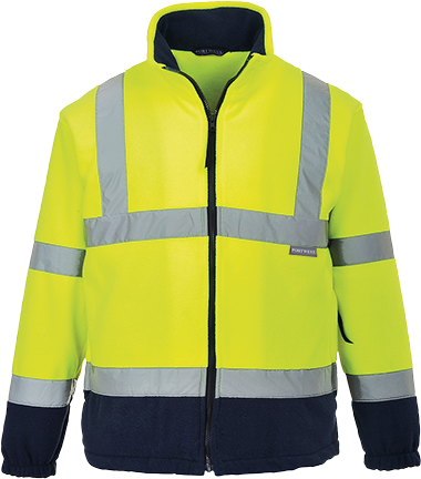 Polaire hivis bicolore jaune marine f301, m_0