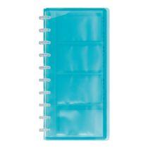 PORTE-CARTES DE VISITE VIQUEL PVC 130 X 250 MM BLEU - 120 CARTES