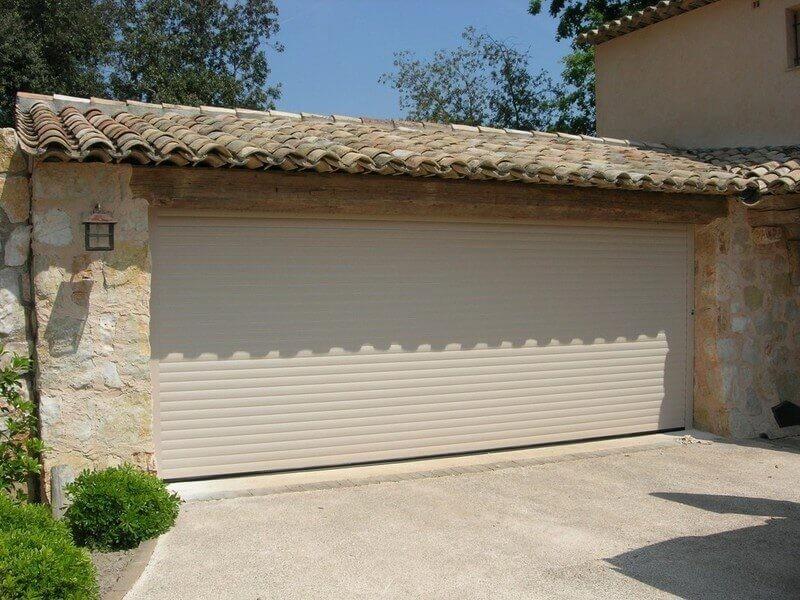 Porte de Garage Enroulable Électrique (Moteur CHERUBINI) Aluminium Lames 77 mm Sur Mesure Référence: Porte enroulable Cherubini_0
