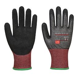 Portwest - Gants anti coupures de niveau F en PU lisse Noir / Rouge Taille 11 - 5036108361014_0