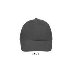 Sol's - Casquette 6 panneaux BUFFALO Gris Foncé / Gris Clair Taille Unique - Taille unique gris 3660734090653_0