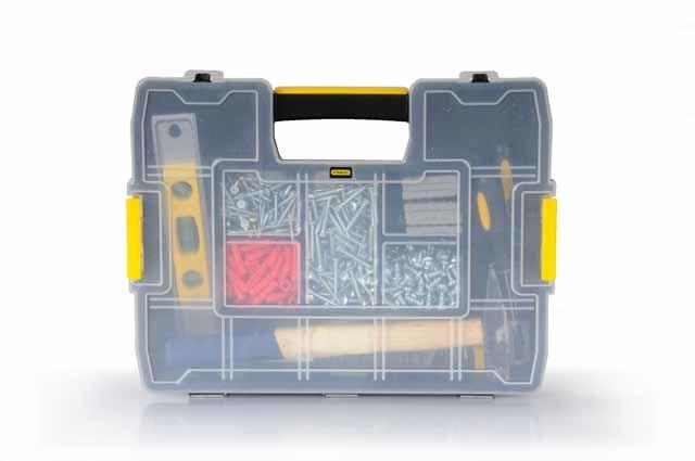 Stanley 1-97-483 - Organiseur à intercalaires mobiles SortMaster Junior - Noir et Jaune - 375x67x292 mm_0