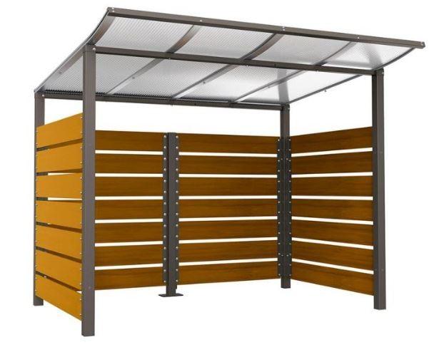 Abri bois Modulo - Dimensions modulables - Toiture en aluminium anodisé - Fabrication française_0