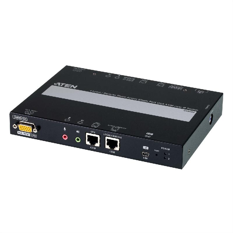ATEN CN9000 1 Commutateur KVM VGA à un port sur IP accès de partage local/distant_0
