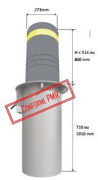 Borne escamotable automatique - diamètre 273 mm - écologique / CITINNOV_1