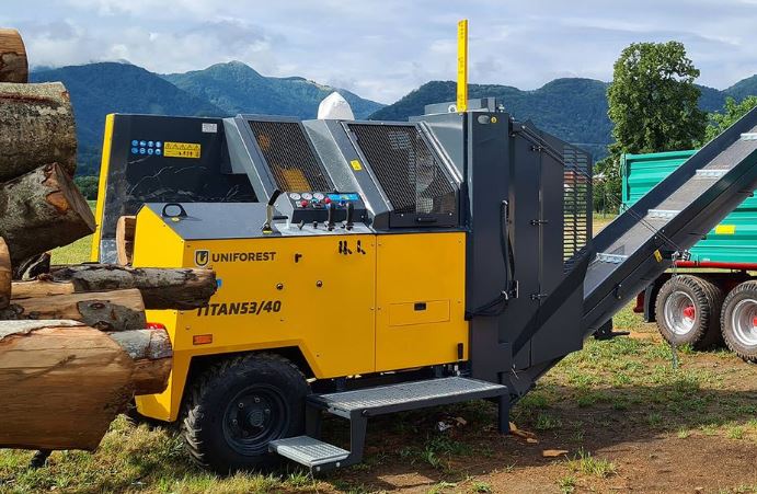Combiné pour scier fendre le bois de chauffage idéal pour les forestiers professionnels - titan 53/40 uniforest_0