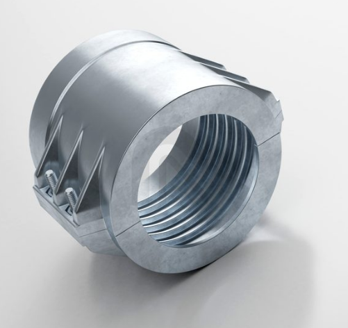 Coquille de serrage vissée en métal protégé contre la rouille_0