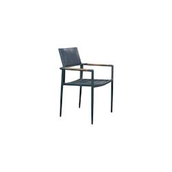 Fauteuil de jardin en aluminium et textilène renforcé Piana Wilsa Garden - gris 3662556060012_0