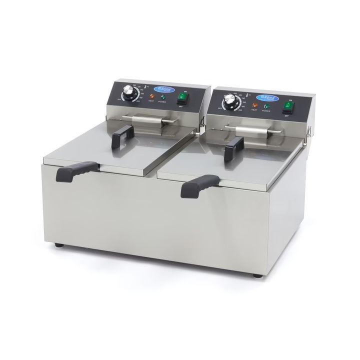 Friteuse double Pro ECO, 2 x 11 L - 2 paniers, 230 V, 6000 W_0