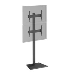KIMEX Support TV sur pied - 2 écrans  40''-65'' Hauteur 240cm à poser noir - noir 3700685425897_0